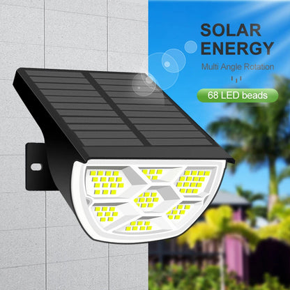 72/68 LED Solar Landscape Lights Outdoor Waterproof Spotlight