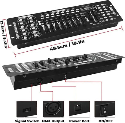 U`King 192-Channel DMX Stage Light Controller