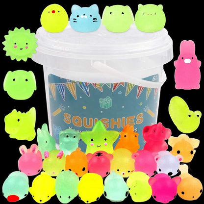 12/36PCS Kawaii Mochi Squishy Toys Party Stress Relief