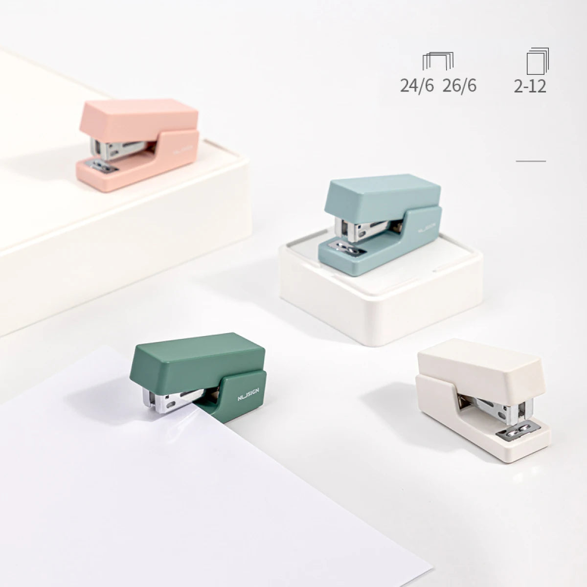 DELI Mini Stapler Set Portable Binding Machine