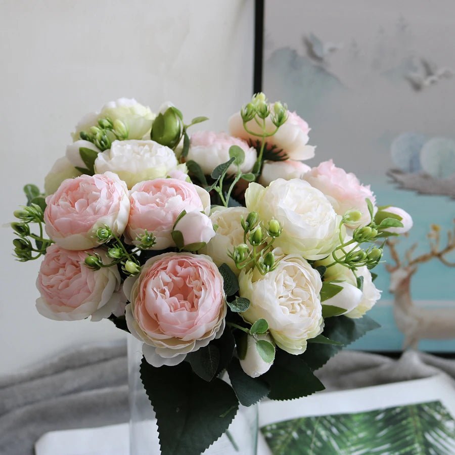 Artificial Peony Bouquet - Shop Dealza