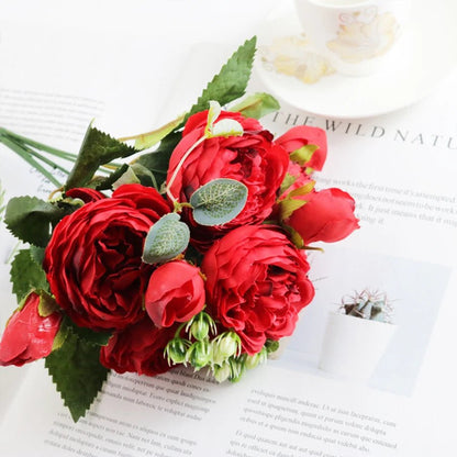 Artificial Peony Bouquet - Shop Dealza