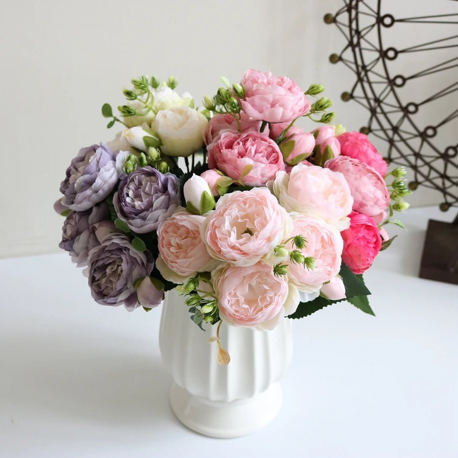 Artificial Peony Bouquet - Shop Dealza