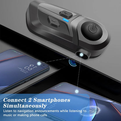 Bluetooth 5.3 Wireless Motorcycle Helmet Headset Call - Shop Dealza