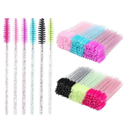 CNK 50Pcs Disposable Crystal Eyelash Mascara Wands - Shop Dealza