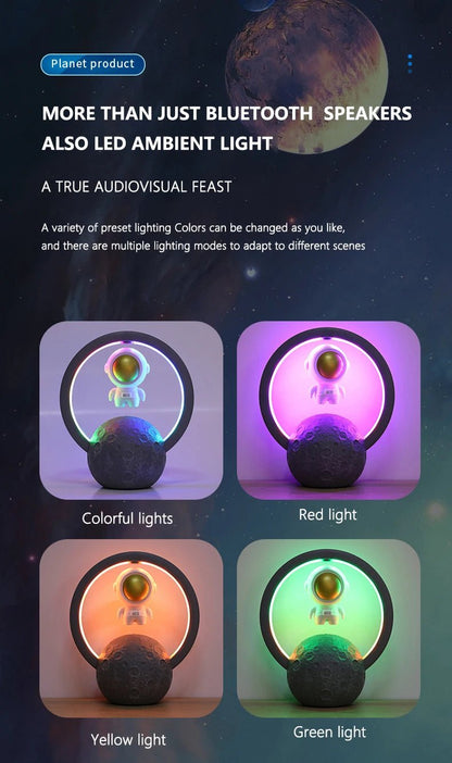 Floating Astronaut Bluetooth Speaker with RGB Lights - Cool Gift - Shop Dealza