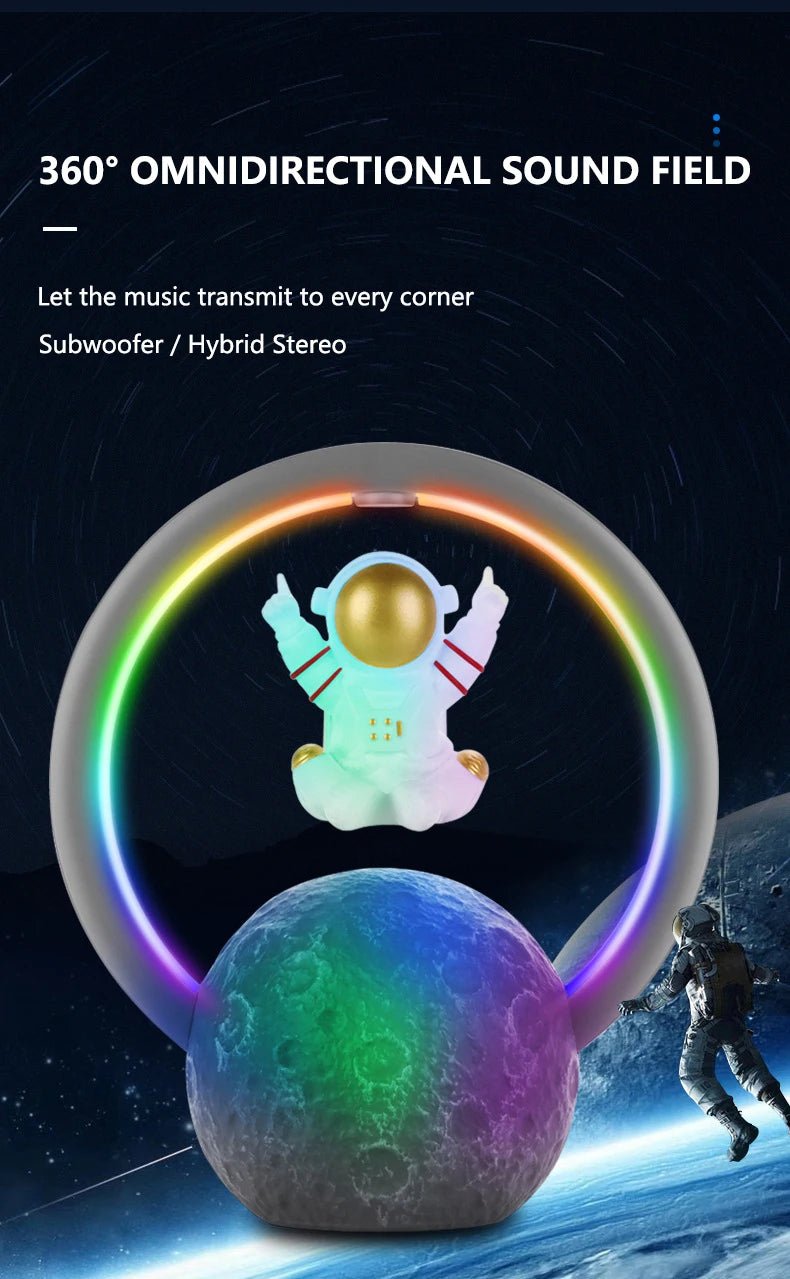 Floating Astronaut Bluetooth Speaker with RGB Lights - Cool Gift - Shop Dealza