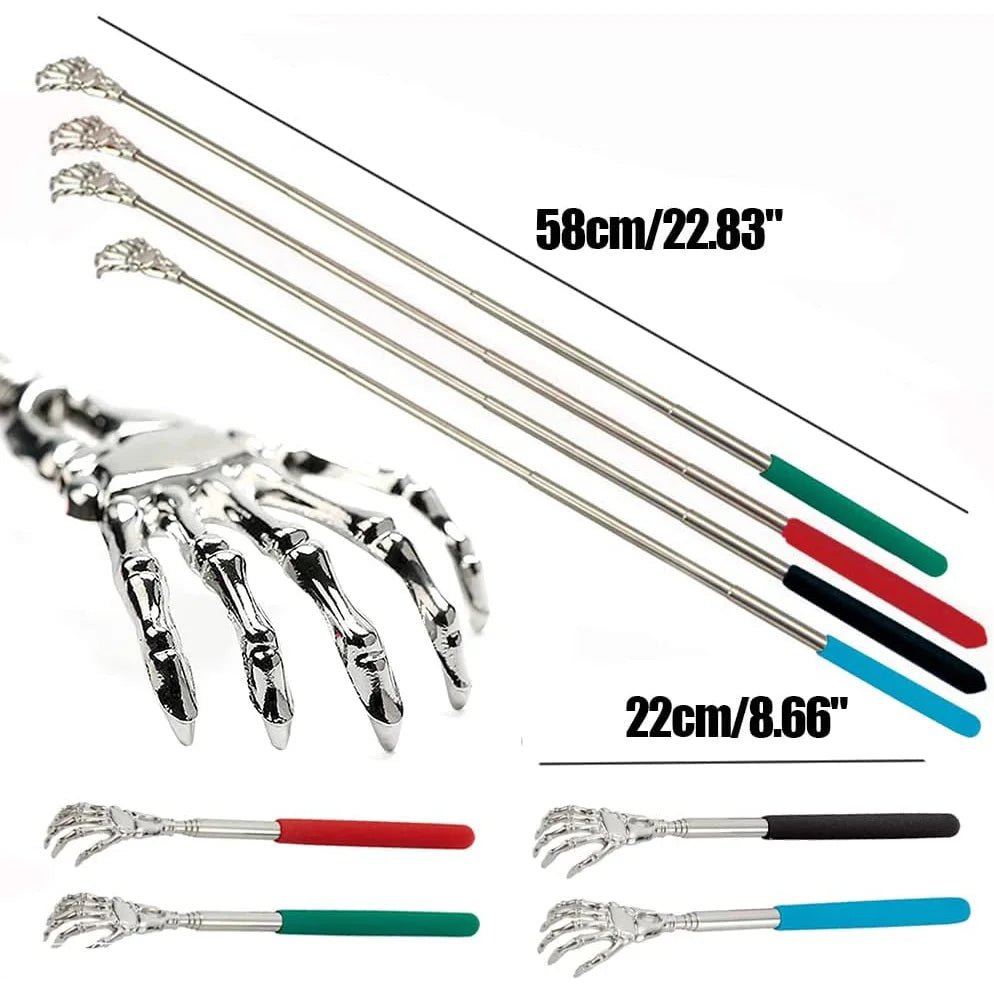 Stainless Steel Telescopic Back Scratcher Extendable Massager Tool - Shop Dealza